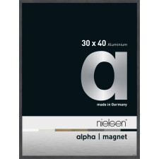 Nielsen Aluminium Bilderrahmen Alpha Magnet, 30x40 cm, Grau