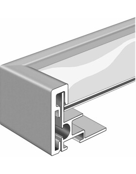 Cornice Nielsen in alluminio Alpha Magnet, 30x45 cm, bianco rovere