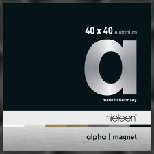 Nielsen Aluminium Bilderrahmen Alpha Magnet, 40x40 cm, Eloxal Schwarz Glanz