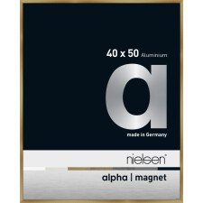 Nielsen Aluminum Photo Frame Alpha Magnet, 40x50 cm brushed amber