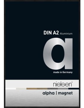 Nielsen Aluminum Photo Frame Alpha Magnet, 42x60 cm matt eloxal black