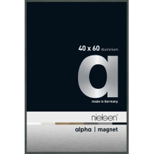 Nielsen Aluminum Photo Frame Alpha Magnet, 40x60 cm platin