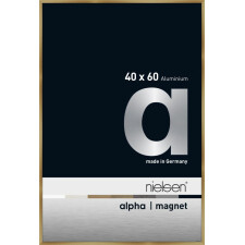 Nielsen Aluminium Bilderrahmen Alpha Magnet, 40x60 cm, Brushed Amber