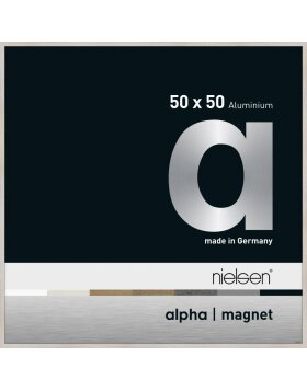 Nielsen Aluminium Bilderrahmen Alpha Magnet, 50x50 cm, Eiche Weiß