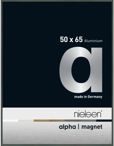 Marco de aluminio Nielsen Alfa Im&aacute;n, 50x65 cm, Platino