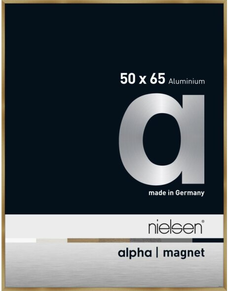 Nielsen Aluminum Photo Frame Alpha Magnet, 50x65 cm brushed amber