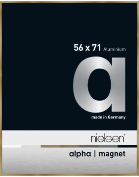 Nielsen Aluminium Bilderrahmen Alpha Magnet, 56x71 cm, Brushed Amber