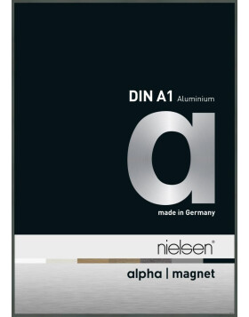 Cornice Nielsen in alluminio con magnete, 59,4x84,1 cm, platino