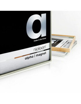 Nielsen Aluminium fotolijst Alpha Magneet, 59,4x84,1 cm, Geborsteld Amber