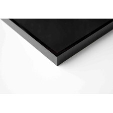 Cornice Nielsen in alluminio Alpha Magnet, 60x80 cm, nero lucido anodizzato