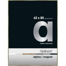 Nielsen cadre photo aluminium Alpha Magnet, 60x80 cm, inox brossé