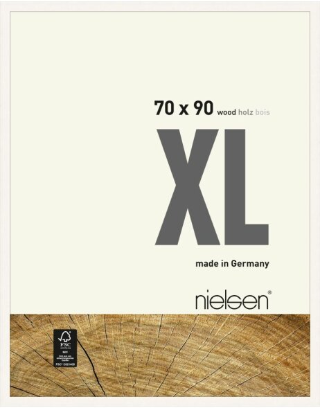 Marco de madera Nielsen XL 70x90 cm blanco opaco