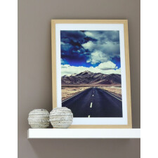 wooden frame XL 70x100 cm white covering