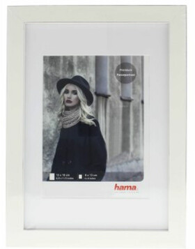 Valentina plastic frame, white, 13 x 18 cm