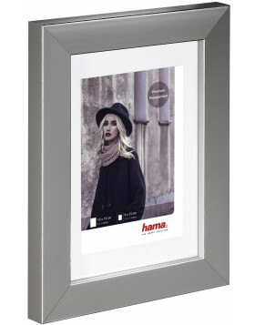 Valentina plastic frame, grey, 13 x 18 cm