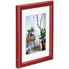 Bella Mia Plastic Frame, burgundy, 10 x 15 cm