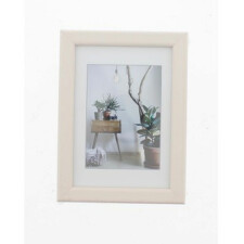 Bella Mia Plastic Frame, cream white, 10 x 15 cm