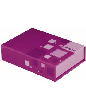 Foto--Geschenkbox Cubetto, für 100 Fotos im Format 10x15 cm, sortiert