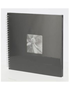 Fine Art Spiral Album, 36x32 cm, 50 white pages, black