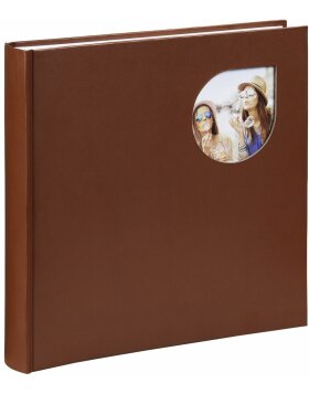 Jumbo-Album Cumbia, 30x30 cm, 80 weiße Seiten, Cherry Mahogany