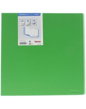 Cumbia Jumbo Album, 30x30 cm, 80 white pages, jasmine green