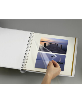 Selbstklebe-Album Filigrana, 24x29 cm, 20 weiße Seiten, Pastellgelb