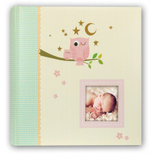 ZEP Babyalbum PAUL rosa oder blau 24x24 cm 40 weiße Seiten