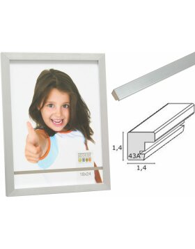 photo frame silver S43AD3 wood 