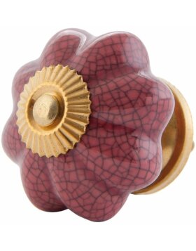 furniture knob flower shape 4 cm - different designs