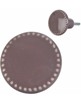 furniture knob round 4 cm - different designs
