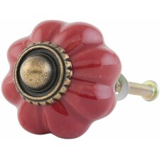 furniture knob flower shape 3 cm - different designs