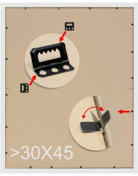 Cornice per foto in plastica grigia S43WF