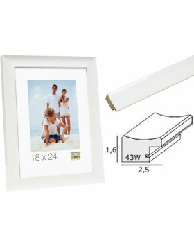 photo frame white resin S43WK