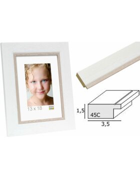 photo frame white resin S45CF
