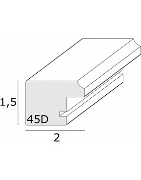 Deknudt S45DK Holz-Bilderrahmen weiß 9x13 cm bis 30x45 cm