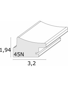 Deknudt S45ND1 Bilderrahmen Kunststoff silber 10x15 bis 40x60 cm