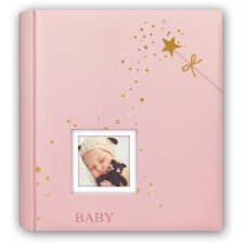 Album niemowlęcy Sandrine 200 zdjęć 11x16 cm różowy