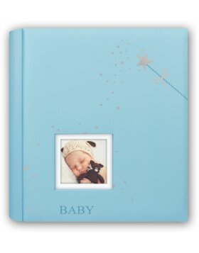 Baby slip-in album Sandrine 200 photos 13x19 cm blue