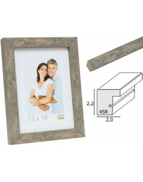 picture frame grey-beige wood S45RC7