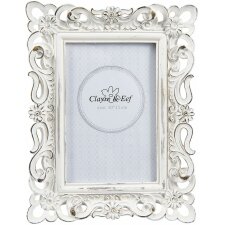 Photo frame Clayre & Eef 2F0499 - 17x2x22 cm - 10x15 cm distressed white