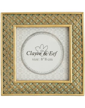 Photo frame Clayre & Eef 2F0522GO - 10x1x10 cm - 8x8 cm gold