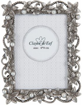 Photo frame Clayre & Eef 2F0527XS - 9x2x11 cm - 6x9 cm silver