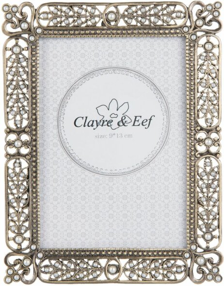 Photo frame Clayre &amp; Eef 2F0528S - 12x2x16 cm - 9x13 cm antique gold