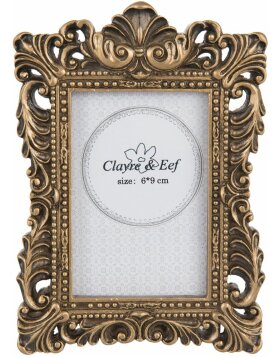 Photo frame Clayre & Eef 2F0532XS - 8x2x12 cm - 6x9 cm 91 antique gold