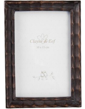 Photo frame Clayre & Eef 2F0538 - 12x2x17 cm - 10x15 cm brown