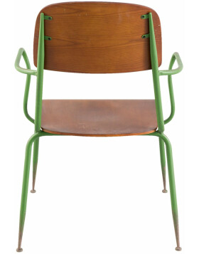 Chair Clayre & Eef 50262 - 55x60x85 cm green brown