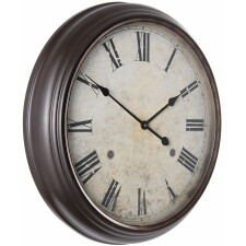 Uhr Clayre & Eef 5KL0114 - Ø 63x10 cm - 1xAA distressed schwarz