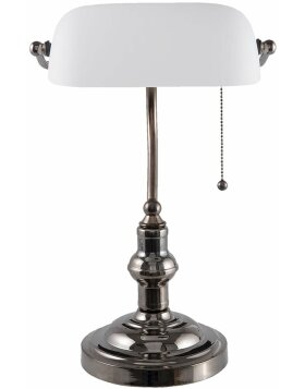 Lampa biurkowa biała Clayre &amp; Eef 5LL-5100W -...