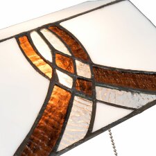 Bureaulamp Tiffany Clayre en Eef 5ll-5195 - 31x30x52 cm - e27 - Max. 1x60 Watt multi