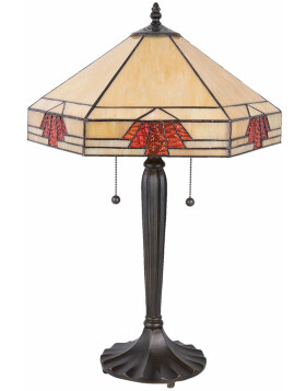 Table lamp Tiffany Clayre & Eef 5LL-5201 - 40x35x59 cm - E27 - Max. 2x60 Watt multi